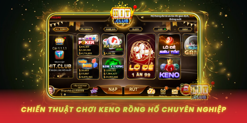 Keno Rồng Hổ HitClub - Phương Pháp Chơi Đỉnh Cao 2 Chien Thuat Choi Keno Rong Ho Chuyen Nghiep