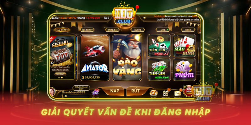 Giai Quyet Van De Khi Dang Nhap