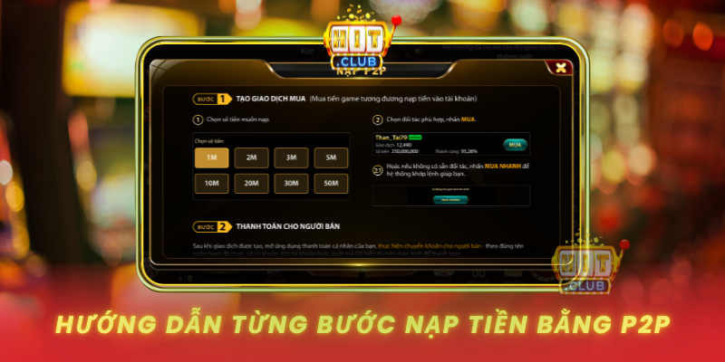 Huong Dan Tung Buoc Nap Tien Bang P2P