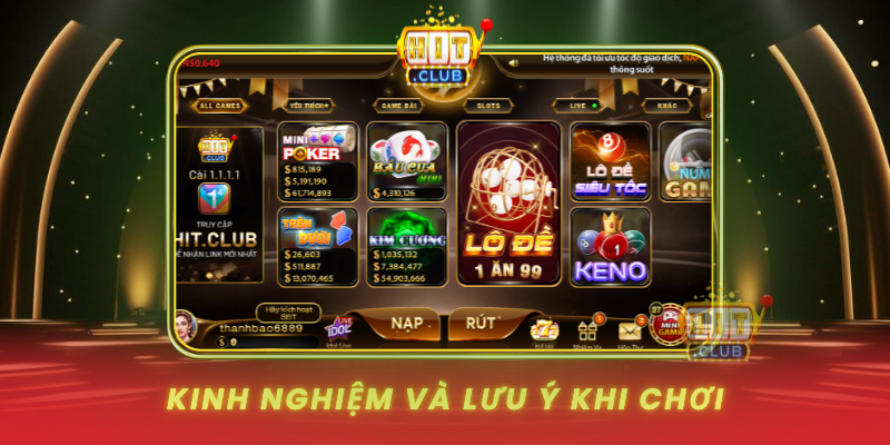 Keno Tài Xỉu HitClub - Chiến Thuật Thắng Dễ Dàng 3 Kinh Nghiem Va Luu Y Khi Choi