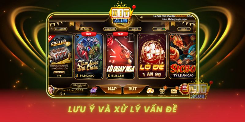 Luu Y Va Xu Ly Van De