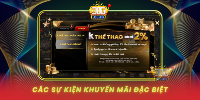 Cac Su Kien Khuyen Mai Dac Biet