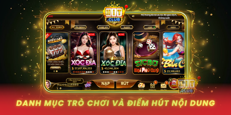 Danh Muc Tro Choi Va Diem Hut Noi Dung1